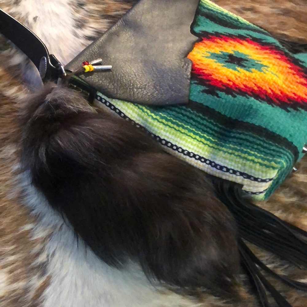 Beautiful “saddle pad” and leather fringe purse